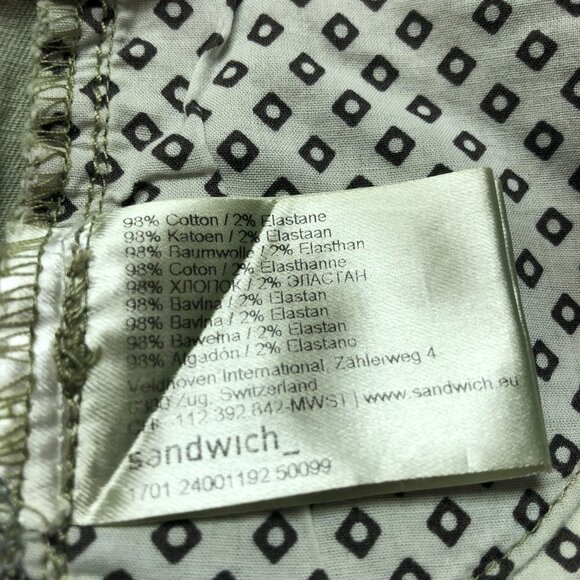 NWOT Sandwich Green Slim Fit Skinny Ankle Pants Size 29 - Picture 12 of 16